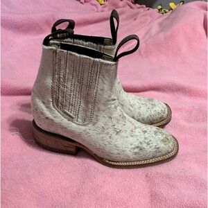 womens ankle cowhide cowgirl boots